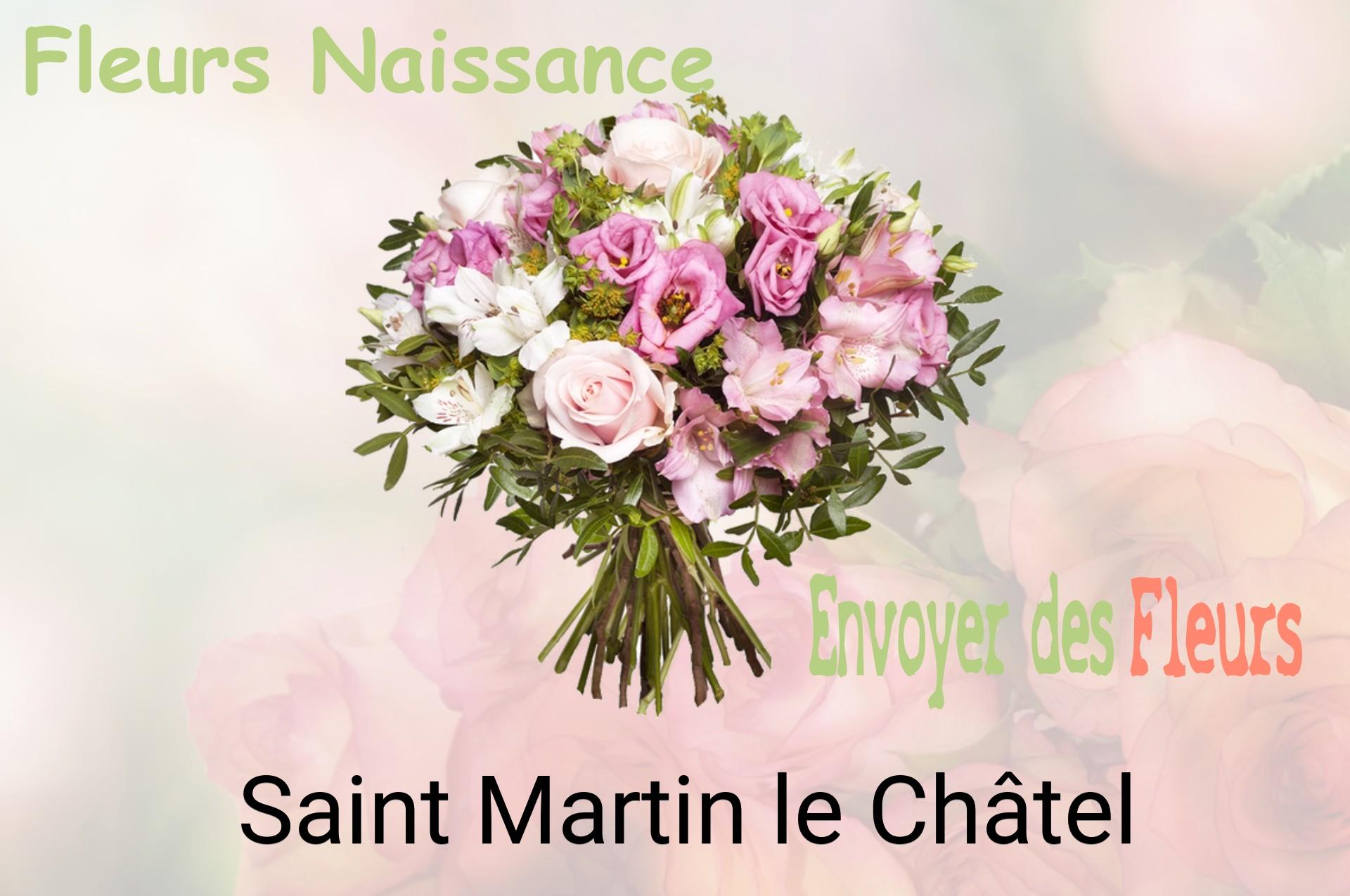 Bouquet de fleurs de naissance livré à Saint-Martin-le-Châtel